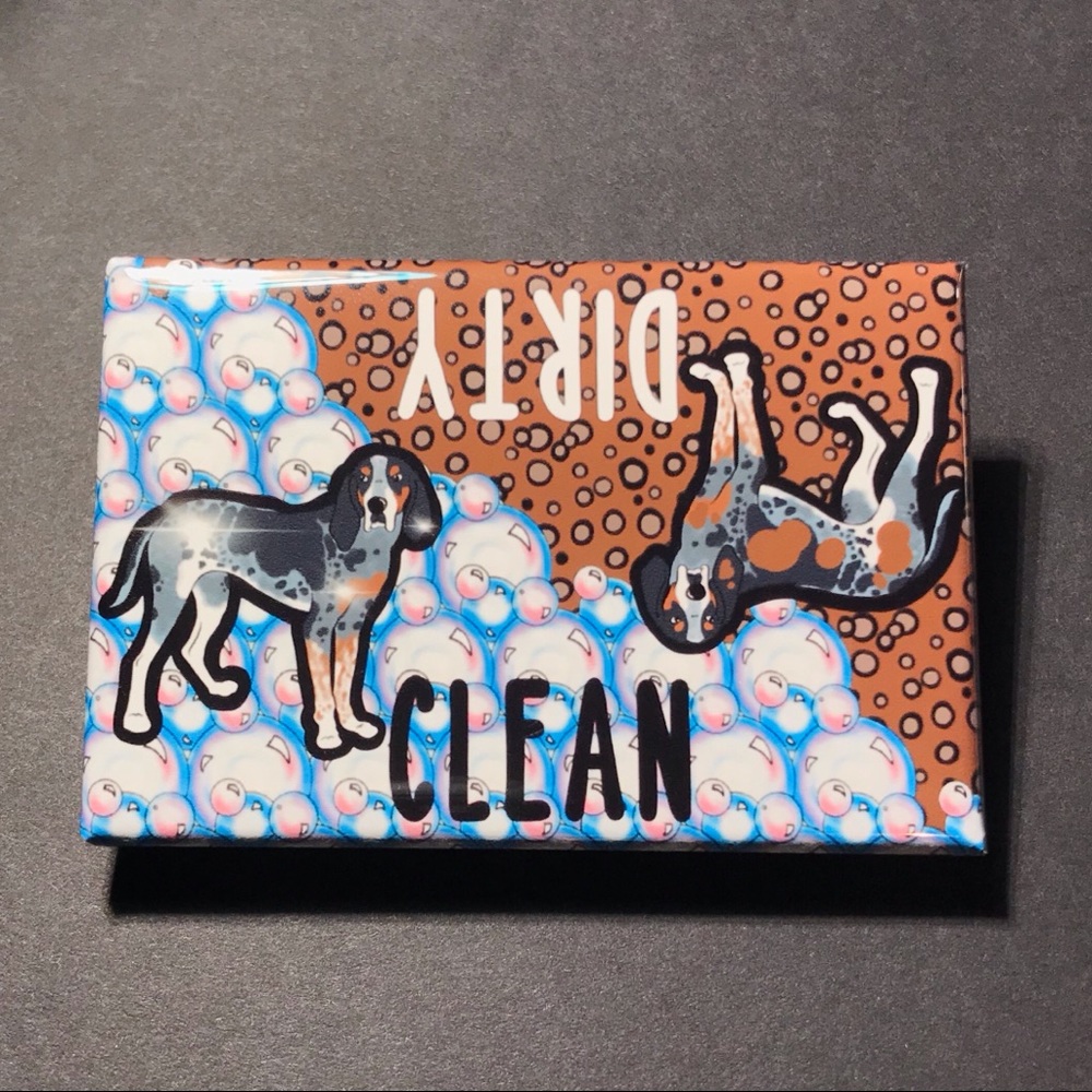 Bluetick Coonhound Dog Dishwasher Magnet Handmade